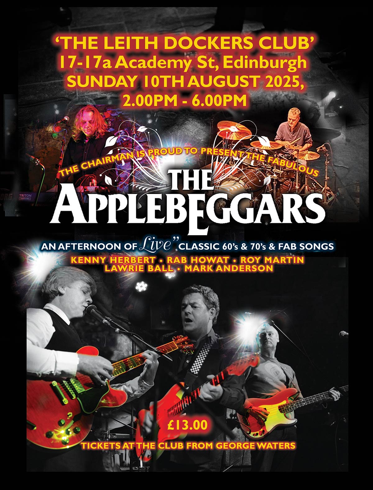 The Applebeggars at the Leith Dockers Club 10th Aug 2025 The Applebeggars at the Leith Dockers Club 10th Aug 2025